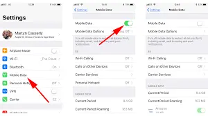 Turn off Mobile Data
