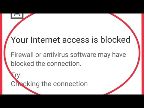internet access is blocked