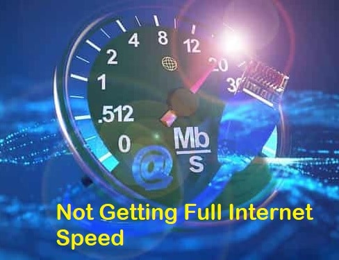 not getting speed router