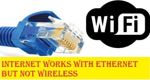 Internet Works with Ethernet But Not Wireless