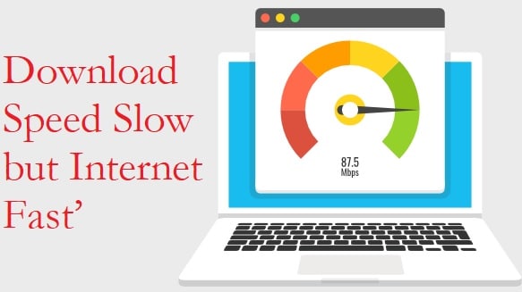 Download Speed Slow but Internet Fast